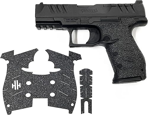 Handleitgrips Cinta de agarre para pistola de papel de lija para Walther PDP Compact 0.354 in