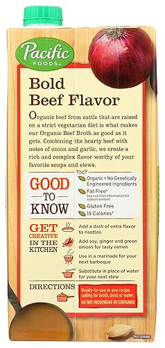 Miniatura 2 de Pacific Foods Caldo de carne de res orgánico 32 onzas