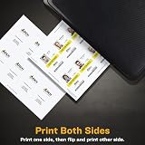 Avery Durable Tall ID Badges for Lanyards, Laser Printable on Both Sides, Blank White, 80 Total, 3.375" x 2.125" (61612) – view 4