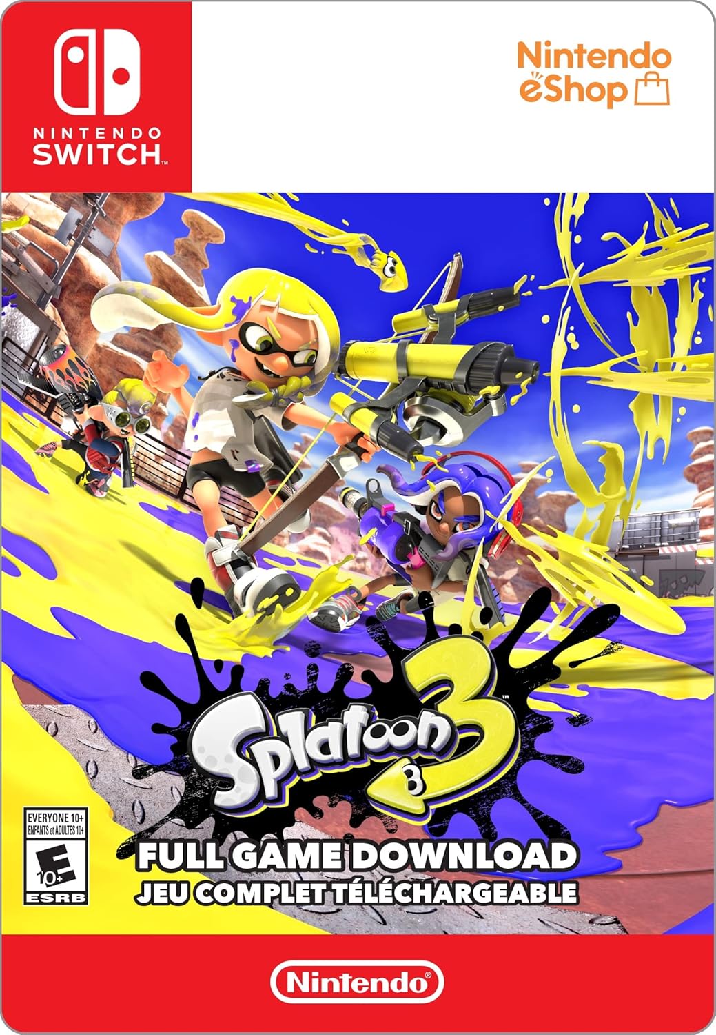 Splatoon 3 Standard Nintendo Switch [Digital Code] Amazon.ca Video