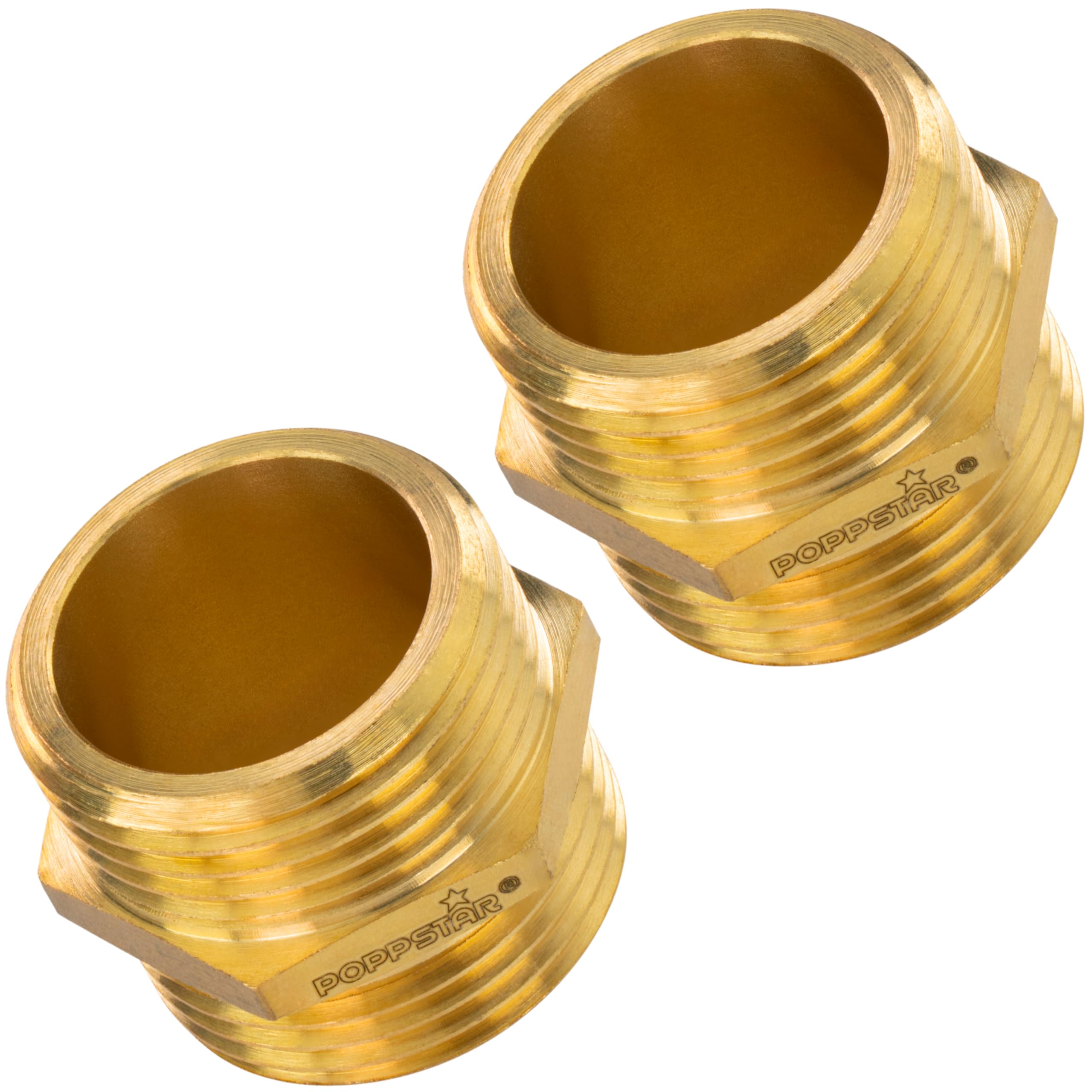 4 Mamelons Doubles En Laiton 3/4 Pouce - Filetage Extérieur, Hexagone Robuste - Pour Plomberie Eau Potable, Raccords Tuyauterie