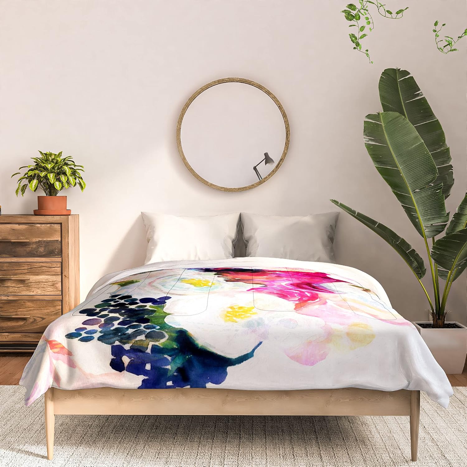 Deny Designs 2021 Cotton Comforter, Queen, Stephanie Corfee The Dark and The Light