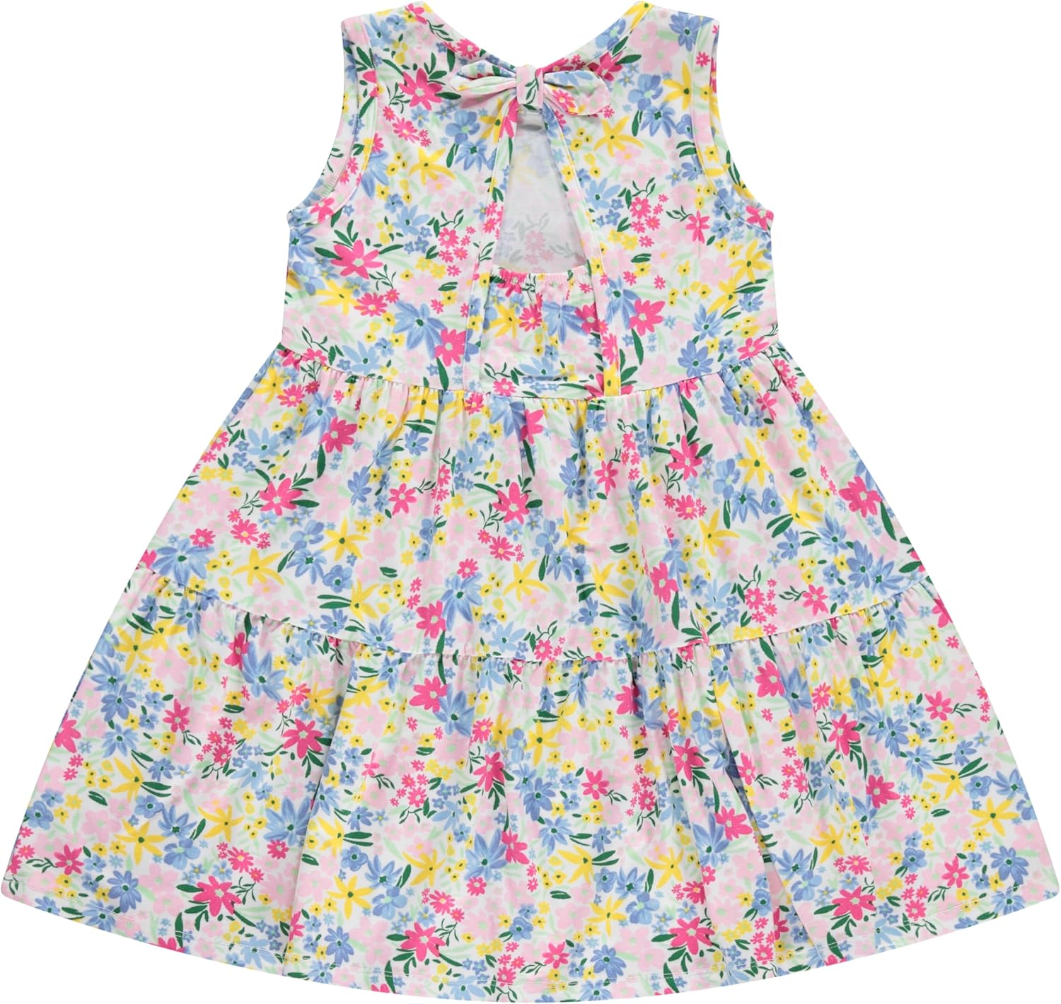 BTween Girls Mix and Match Set 4 Pack Soft Cotton Blend, Shirt. Biker Short, Dress and Romper - Image 4