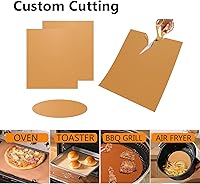 Vista 6 de UBeesize Paquete de 4 forros de horno de cobre grueso para la parte inferior del horno, sin BPA ni PFOA, reutilizables, 16 x 24 pulgadas