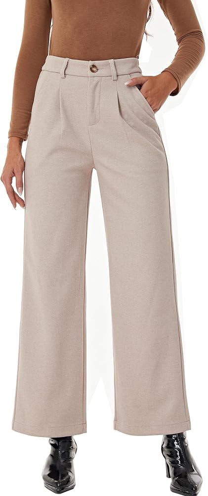 women's warm winter dress pants heipeiwa Fall Wool Blend Thick Wide Leg Business Casual Trouser at Amazon Women's Clothing store Dolce & Gabbana Lightweight Corset flare mini dress black The difference between looking Size:31 X 34
