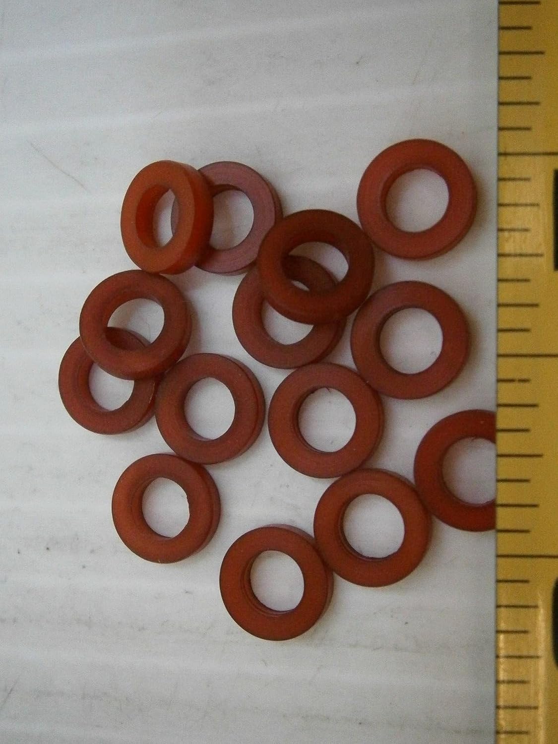 New Pack of Red Plastic 5/16 Flat Washer Spacer Insulator .312"x.177"x.075" lot of 100#1353 Multi-Purpose Comprehensive Hardware Fastener Assortment Kit WnyNEH05677