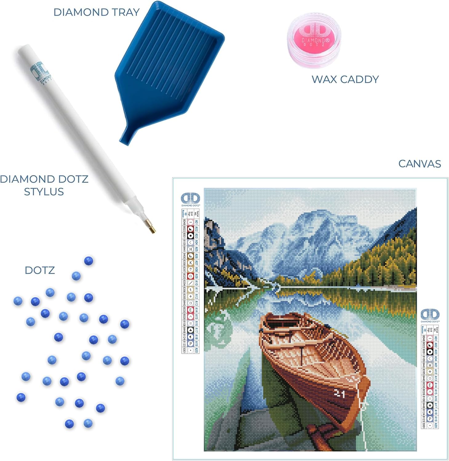 DIAMOND DOTZ Fjord Travel Diamond Painting Kits for Adults - Diamond Art Kits a Relaxing Creative Craft Kit with Dotz Gems 16x20