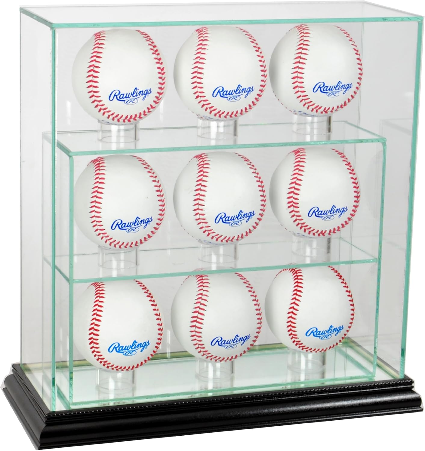 MLB 9 Upright Baseball Glass Display Case