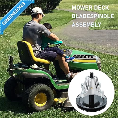 Miniatura 7 de Dibanyou Polea de montaje de husillo para cortacésped reemplaza a Cub Cadet MTD Rover Troy Bilt 46 pulgadas Deck LTX1045 LTX1046 LTX1042, 618-04636