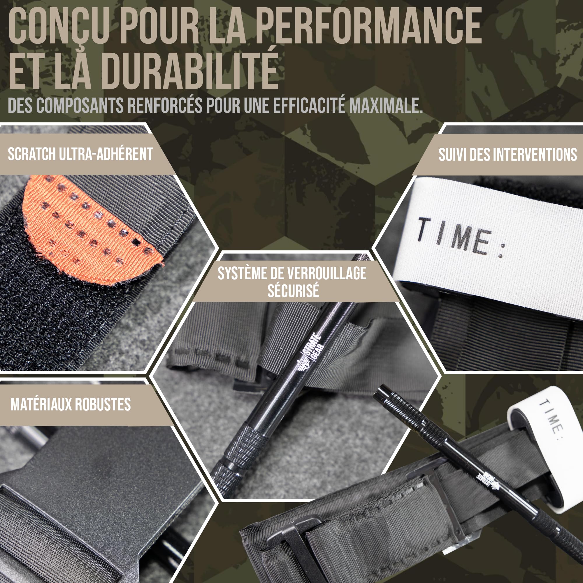 Pack 4 laccio emostatico in alluminio tattico militare infermiere medicazione emostatica sopravvivenza campeggio all'aperto escursionismo emergenza garot