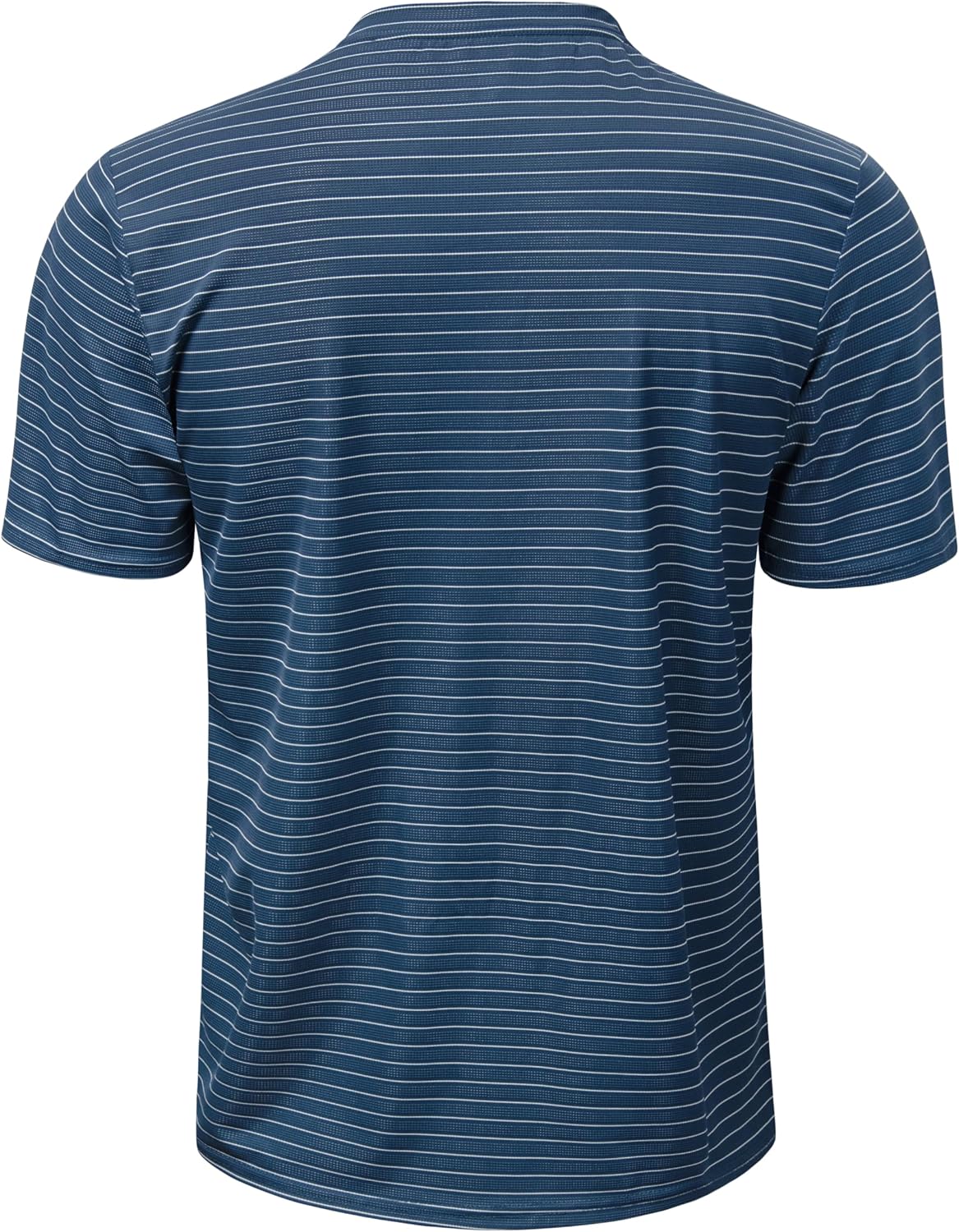 TAPULCO Collarless Golf Shirts for Men Quick Dry Color Block Breathable Soft Athletic Casual Daily T-Shirts