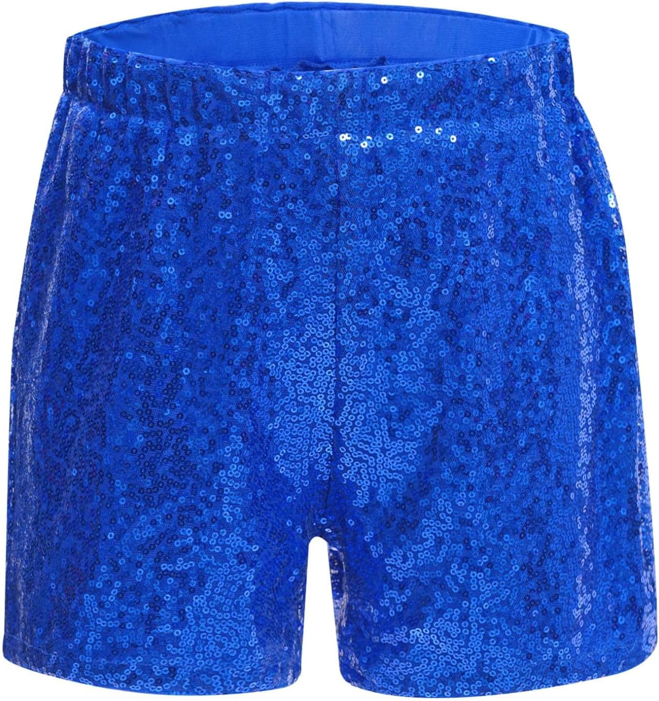 Hularka Sequins Dance Shorts for Girls Tumbling Gymnastics Shorts Rave Performance Bottoms Jazz Ballet Dancewear