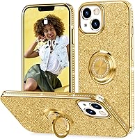 Vista 10 de Thomo Funda compatible con iPhone 13 Pro Max, [Bling Kickstand] Bonita funda protectora de cuerpo completo con diamantes para iPhone 13 Pro Max