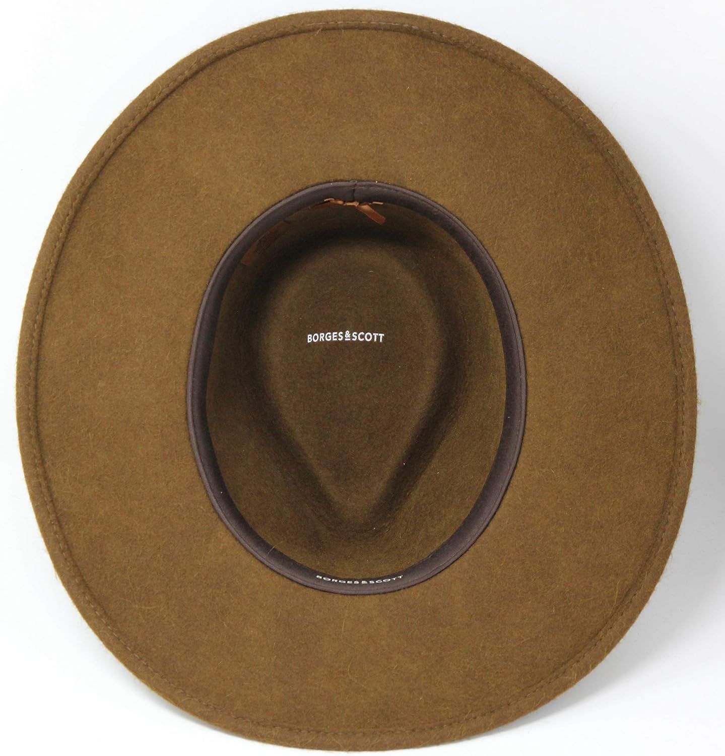 Premium Alpaca Lewis - Wide Brim Fedora Hat - Alpaca Wool Felt - Water Resistant - Leather Band - Image 5