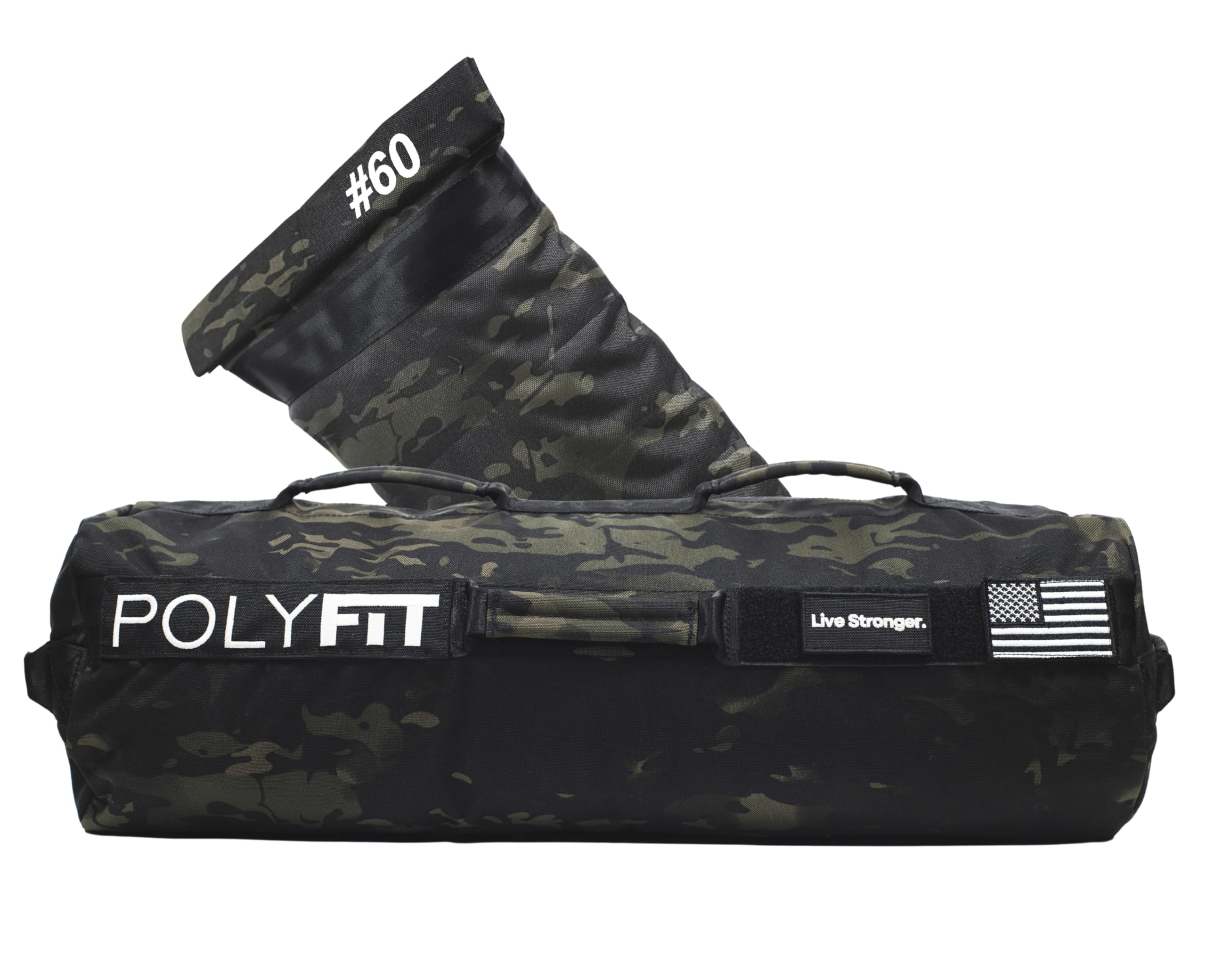 Polyfit Sandbag Pro - Workout Sandbag with Triple Closure Filler Bag and Reinforced Nylon Webbing - Sand Not Included - Multiple Colors & Sizes