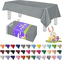 Vista 42 de Mantel de plástico de alta calidad - 54 in. x 108 pulgadas. Grandipity - Mantel rectangular (6 y 12 unidades), Agua (Aqua)