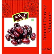 Ancy Foods Premium Dry Fruits (Omani Dates/Khajoor 1kg)(Pack of 4x250g)