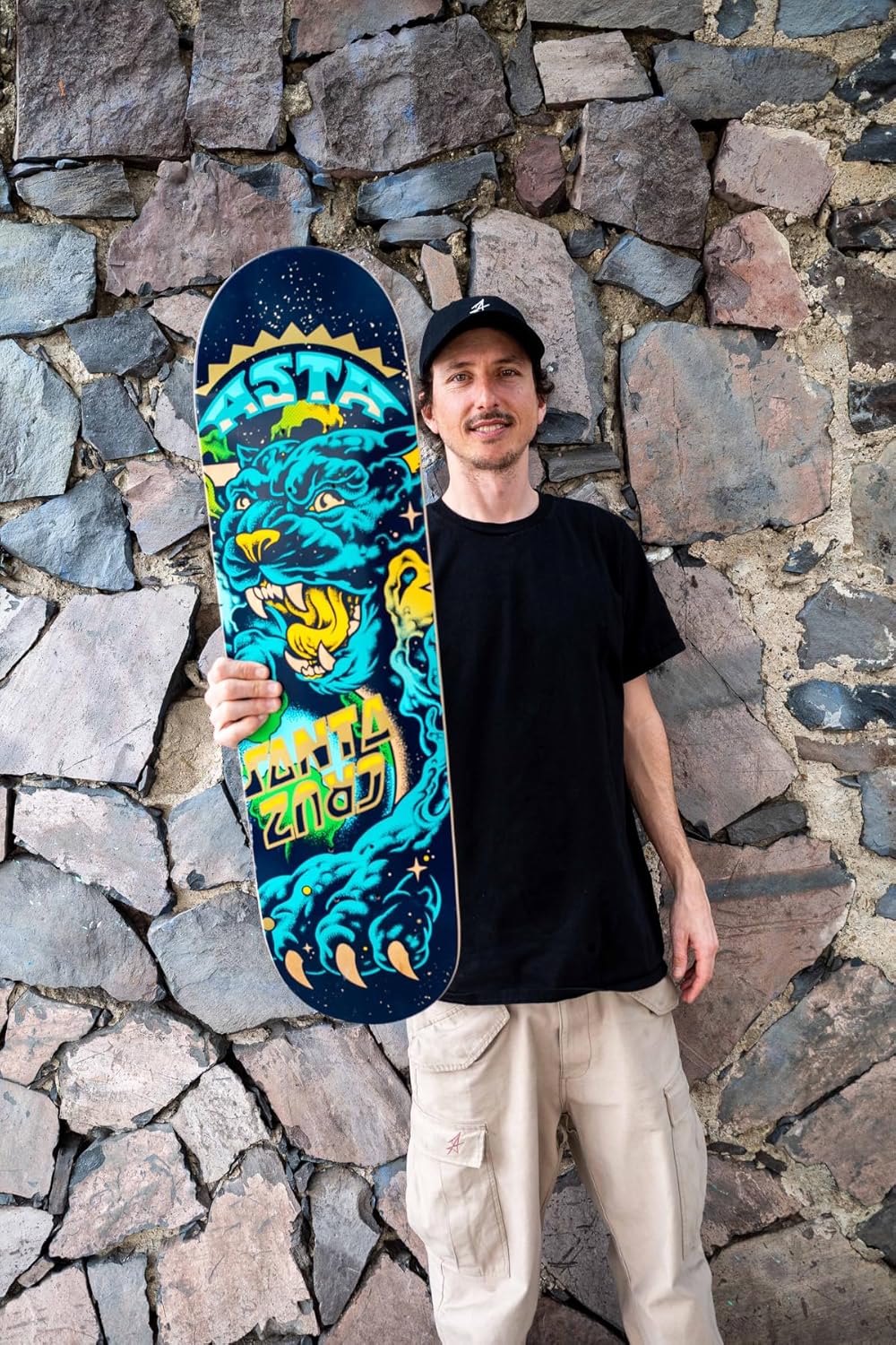 Santa Cruz Skateboard Deck Asta Space Cat Twin 8.2" x 31.6" with Grip