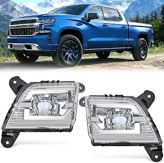 Nilight Fog Light Assembly Compatible with 2019-2023 Chevy Silverado 1500