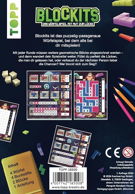 Foto 2 de 4 de Blockits - El Juego de Dados con Coraje a la Brecha: Roll & Write, en el Que Las Notas se mueven Alrededor…