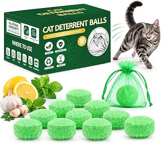 Natural peppermint oil cat deterrent balls