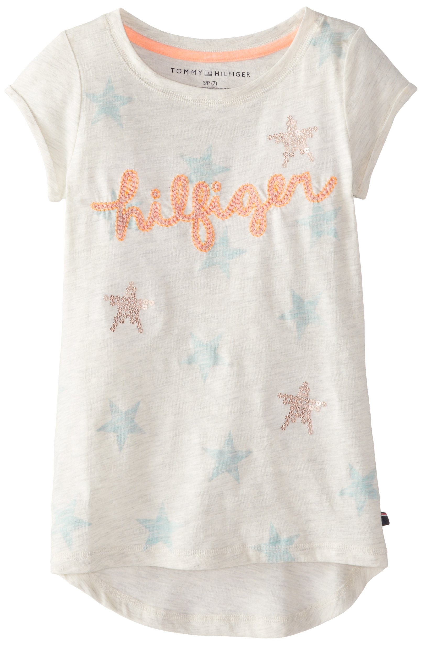 Tommy Hilfiger Girls' All Over Star Embellished Top