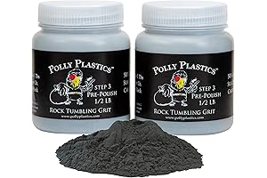 Polly Plastics Premium Rock Tumbler Grit for a Brilliant Shine