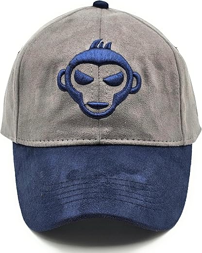 Urban Apes Suede Caps for Mens and Women, Unisex Baseball Cap,Double Colour Cap