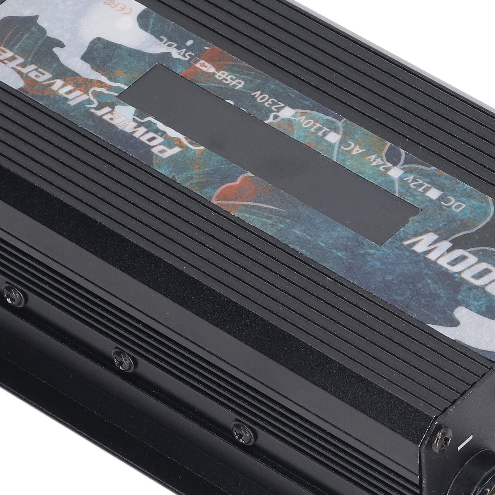 Convertidor de Corriente, Pantalla LCD Solar del Inversor de Corriente del Coche de CC a CA de 2000 W para Cámaras (DC12V)