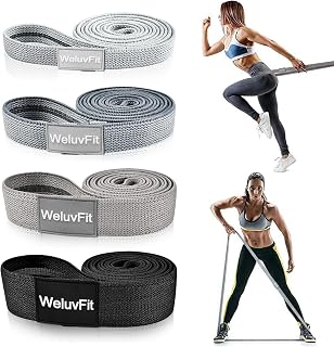 Long Resistance Bands, WeluvFit Workout Bands Resistance for Women and Men, Fitness Loop Booty Stretch Exercise Bands for Full Body Workout & Weight Training, Pull Up Assistance Bands for Home Gym