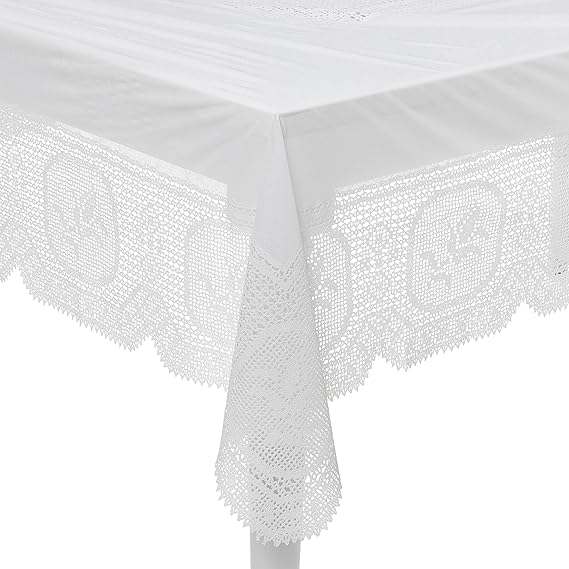 Sana Enterprises Dining Tablecloth (White) Beautiful and