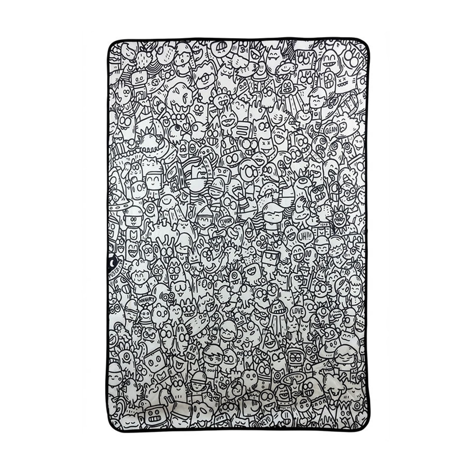 Vekoro diy coloring blanket Fun Interactive Graffiti Blanket DIY Coloring(Style B- 100x150cm)
