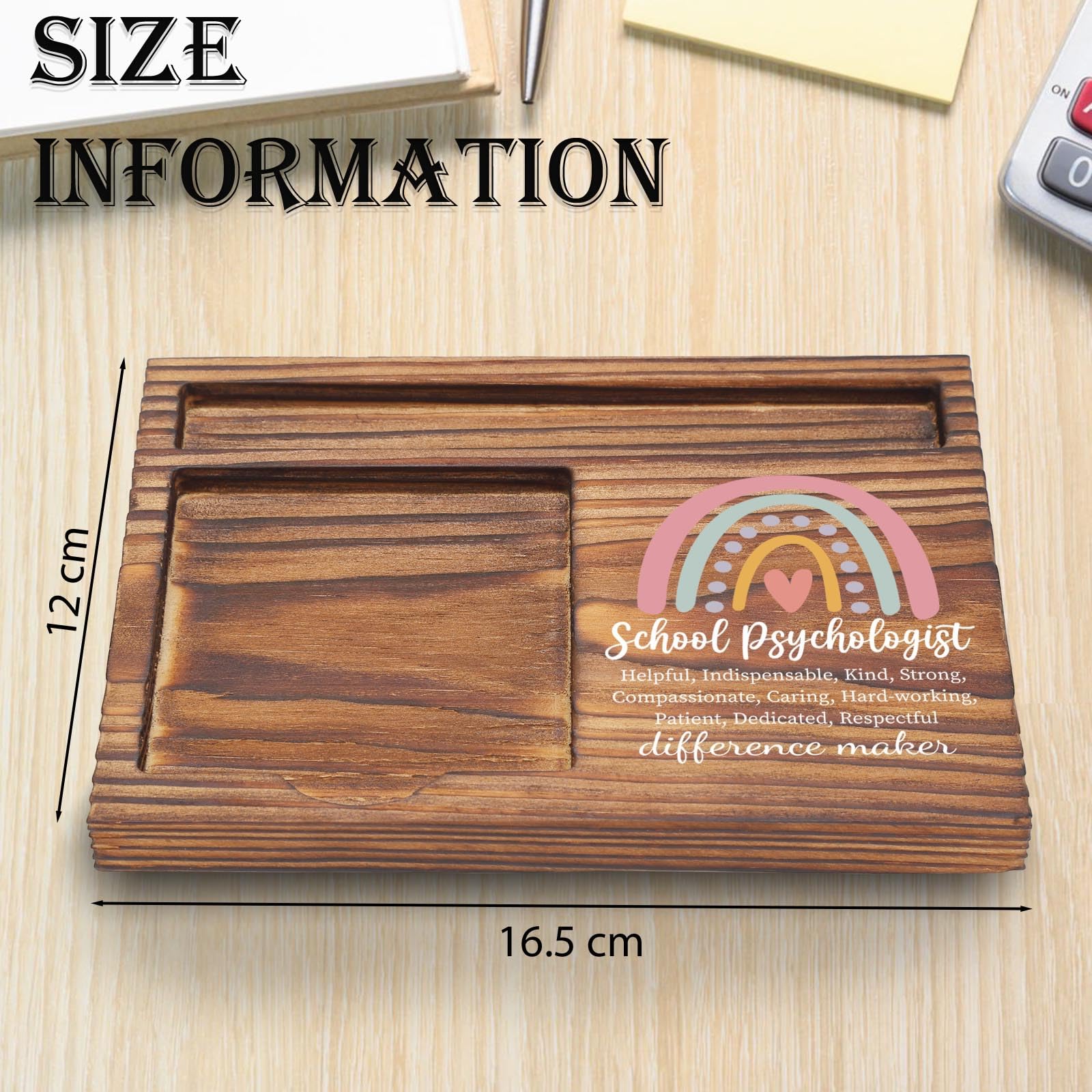 School Psychologist Gifts Sticky Note Holder, School Psych Hank You Appreciation Gifts for Counselor Therapist Guidance Psychology Week Self-Stick Note Pad Holders TZP62
