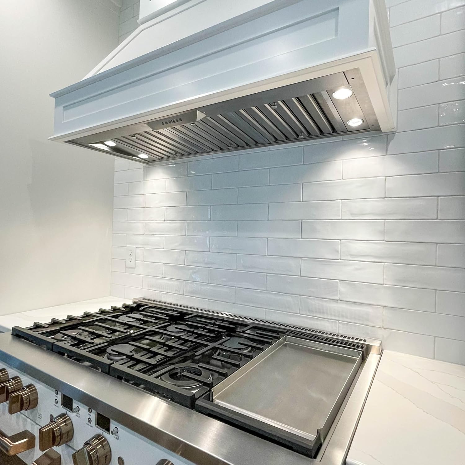 PROLINE 28-Inch, Range Hood Insert, 600 CFM, 18-Inch Deep Blower, Stainless Steel, LED Lighting, ULTRA Quiet, 4 Speed, 3-Year Warranty, Dishwasher-Safe Filters, PLJL HURRICANE.INS.28.18S
