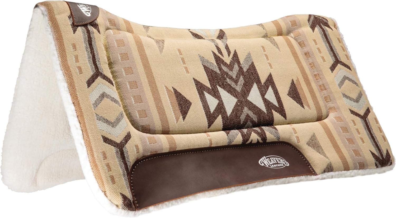 Weaver EquineWeaver Leather Fleece Lined Acrylic Saddle Pad, 32" x 32", Blue