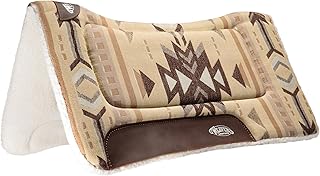 Weaver Equine All Purpose Contoured Horse Saddle Pad, Shock Absorbing Protective Western Saddle Pad, Durable Equine Suppli...