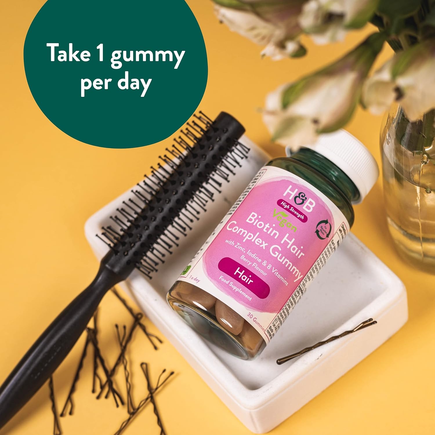 Holland & Barrett Vegan Biotin Hair Complex with Zinc, Iodine & 8