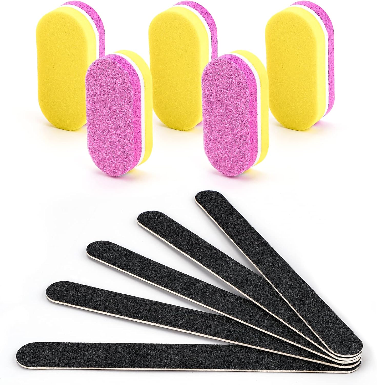 Nail File and Buffer Professional Manicure Tools Kit Emery
