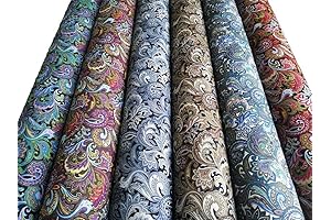 6 PCS Paisley Fabric Bundles for Versatile Sewing