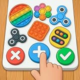 フィジェット交換おもちゃ キッズゲーム ASMR ポップイット 2026