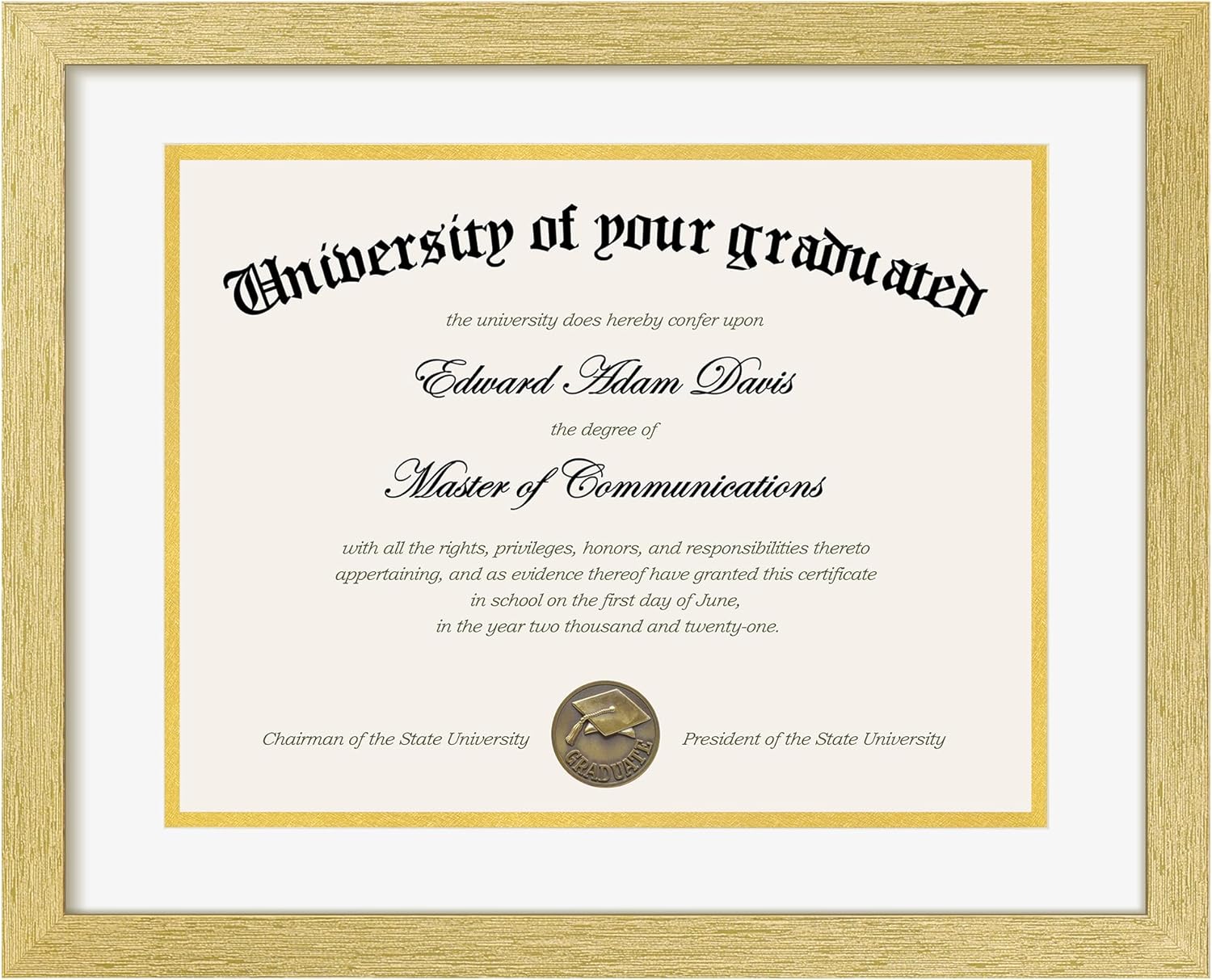 upsimples 11x14 Diploma Frame Certificate Degree Document