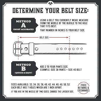 Main Street Forge No Buckle Belt | Made in USA Mens Cowboy Belt | 1 1/2 Leather Belt Strap with Snaps