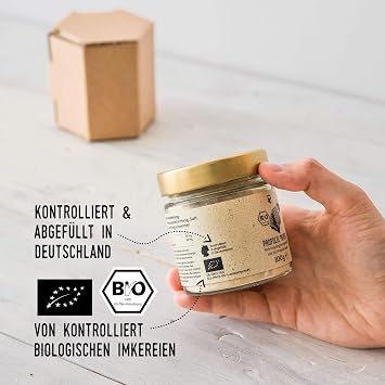 beegut organic propolis powder for taking or making your own products 100 g propolis powder from controlled organic cultivation sustainable packaging