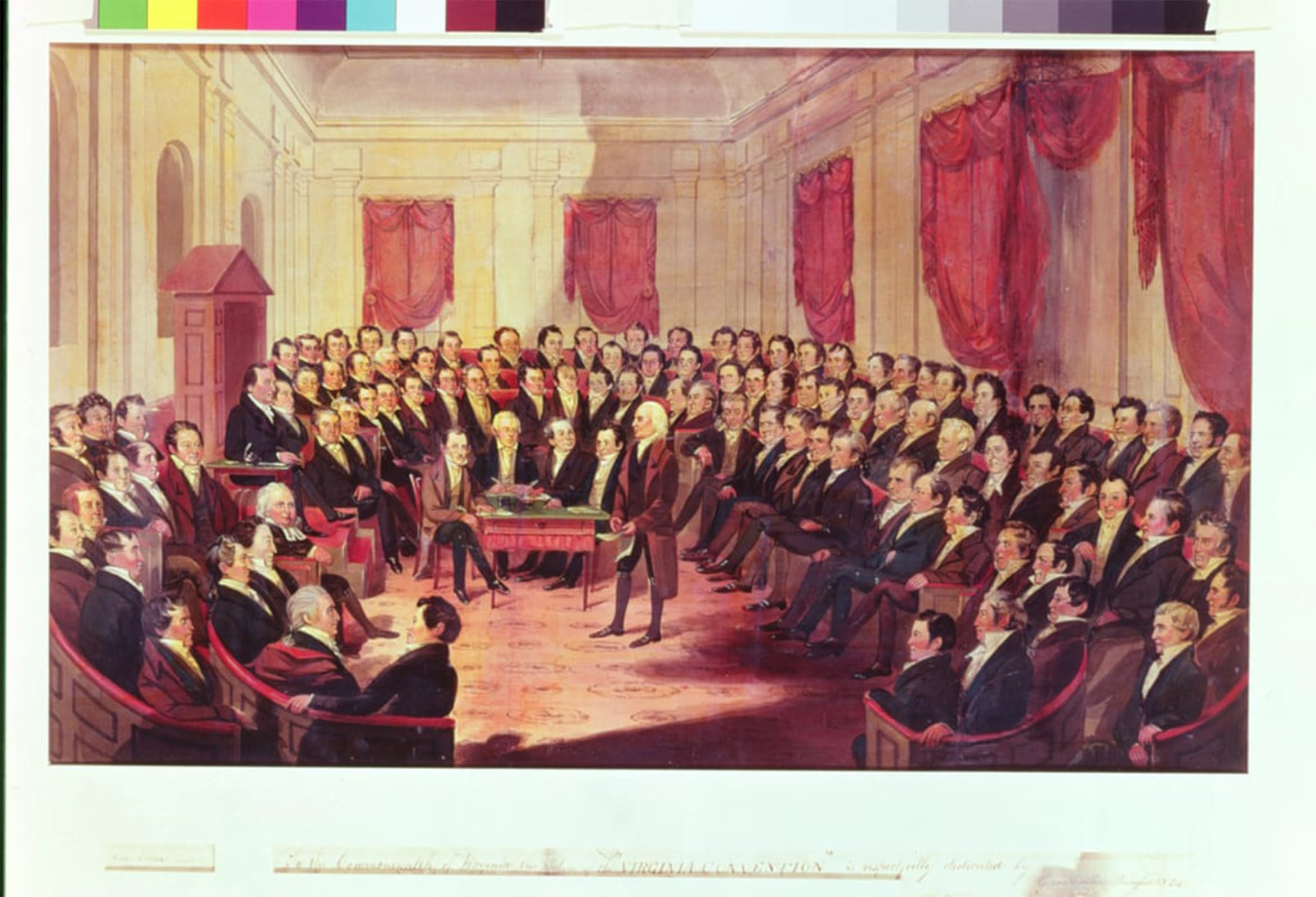 ARTXLXXBN Famous Art Print Poster Vintage Wall Art the Virginia Constitutional Convention by George Catlin Canvas Art Poster for Home Decor 60x90cm