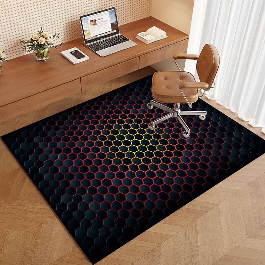Office Chair Mat For Hardwood Floor, Round Carpet Chair Mats, Easy Glide Gaming Office Computer Chair Mat For Hardwood Floors Carpet Wooden Floors