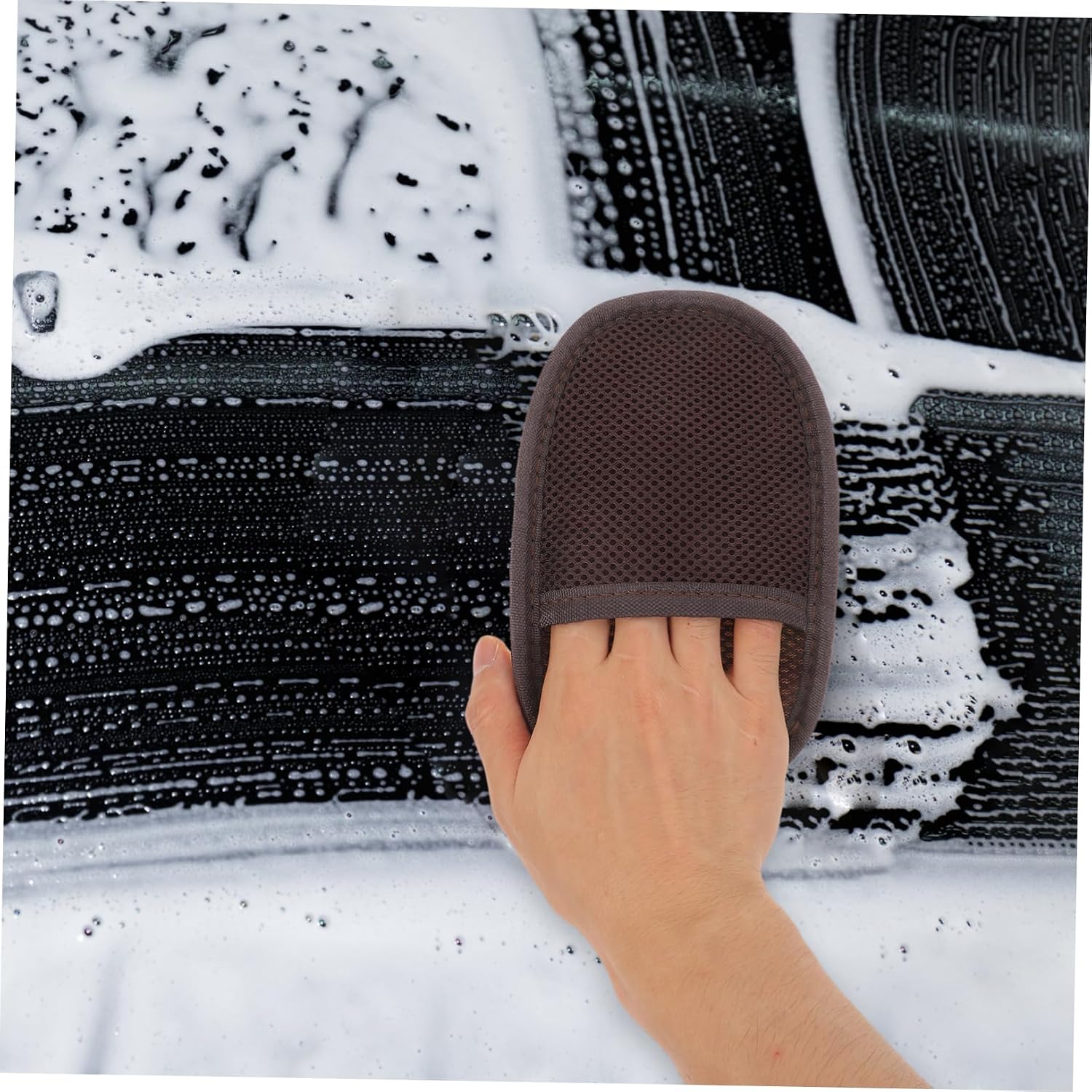 Cabilock Microfiber Car Wash Mitt Soft Scrub Waffle Towel Car Cleaning Accessories
