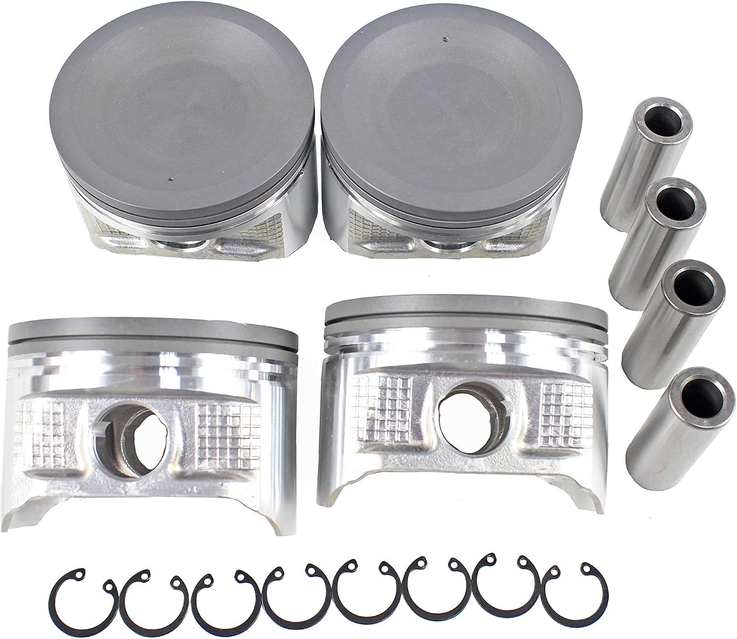 DNJ P625 Piston Set Standard for 1998-2004 Nissan Altima Frontier Xterra 2.4L L4 16V DOHC 2389cc