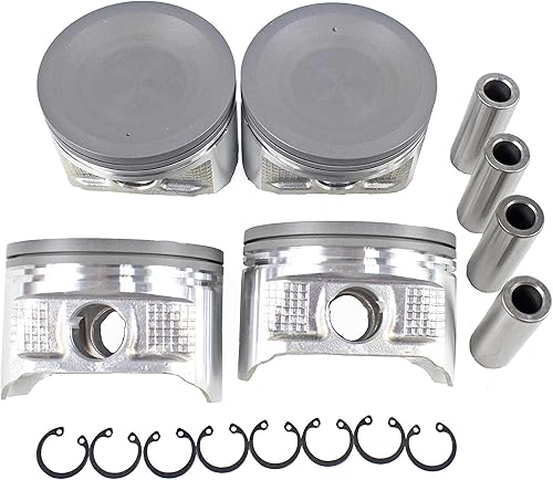 DNJ Juego de pistones P625 para 1998-2004  NissanAltima, Frontier, Xterra  2.4L  DOHC  L4  16V  2389cc  KA24DE