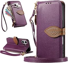 iCarez iPhone 17 Case, Leather Wallet Case with Shoulder Strap, Crossbody, Adjustable Length, Popular Women's iPhone 17 Case, Coin Pocket, Card Holder, Mobile Phone Case, Magnetic, Horizontal Stand | 人気 女性 アイフォン17 手帳型ケース 小銭入れ カード収納 携帯ケース マグネット式 横置きスタンド機能 