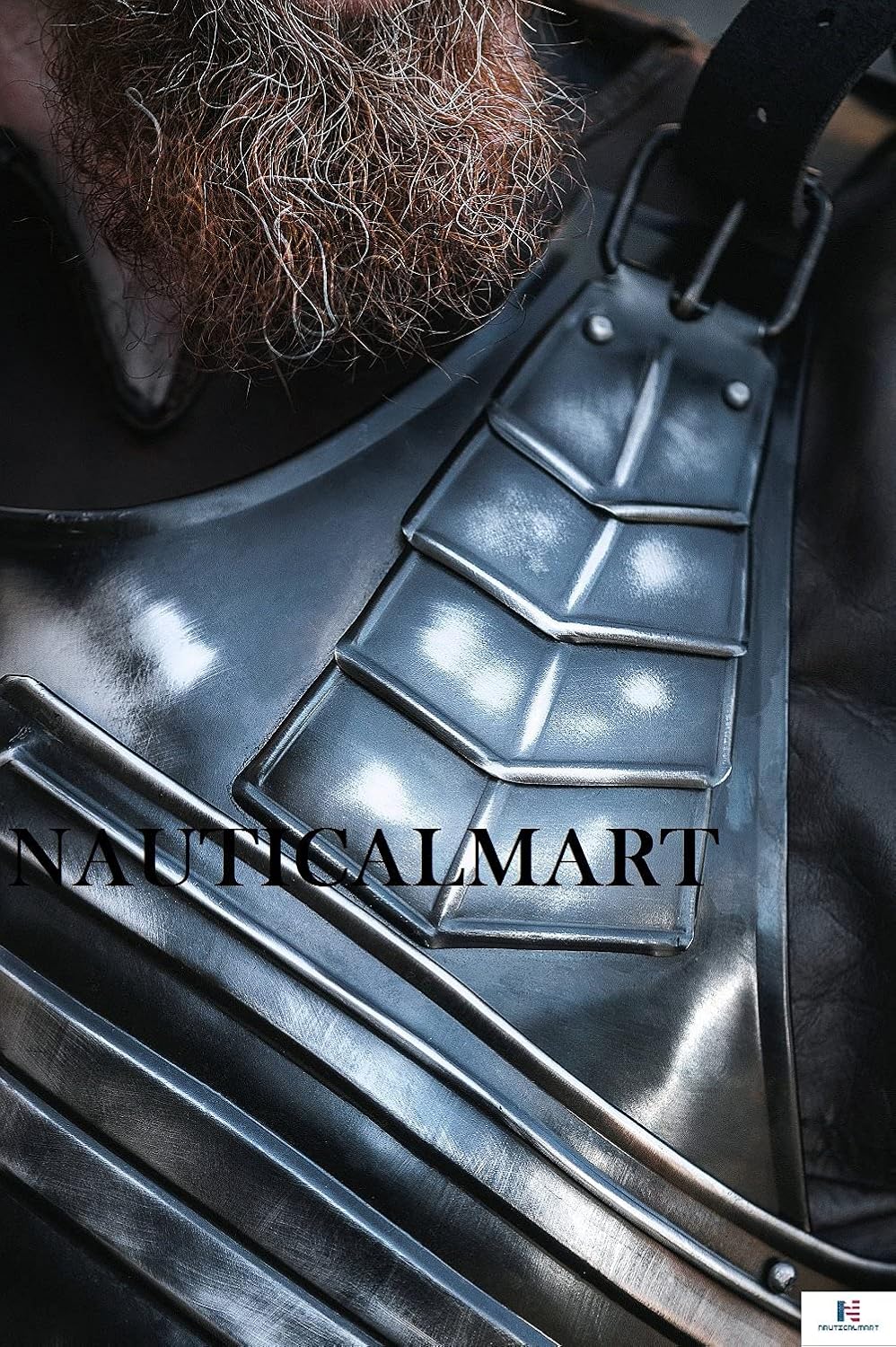 Halloween LARP Armor Blackened Cuirass and Skirt Chest&Back Breastplate